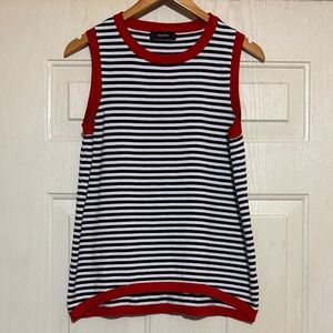 Dokotoo  Striped Sweater with Red‎ Trim